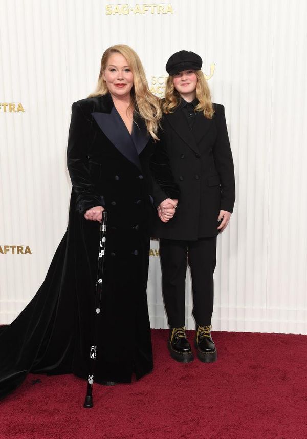 Christina Applegate and her daughter on the red carpet