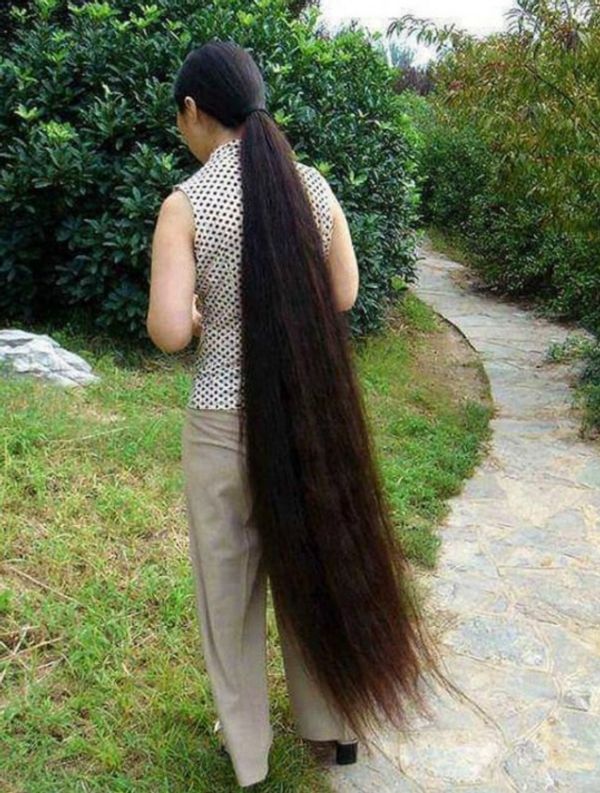 She didn’t cut her hair for 25 years