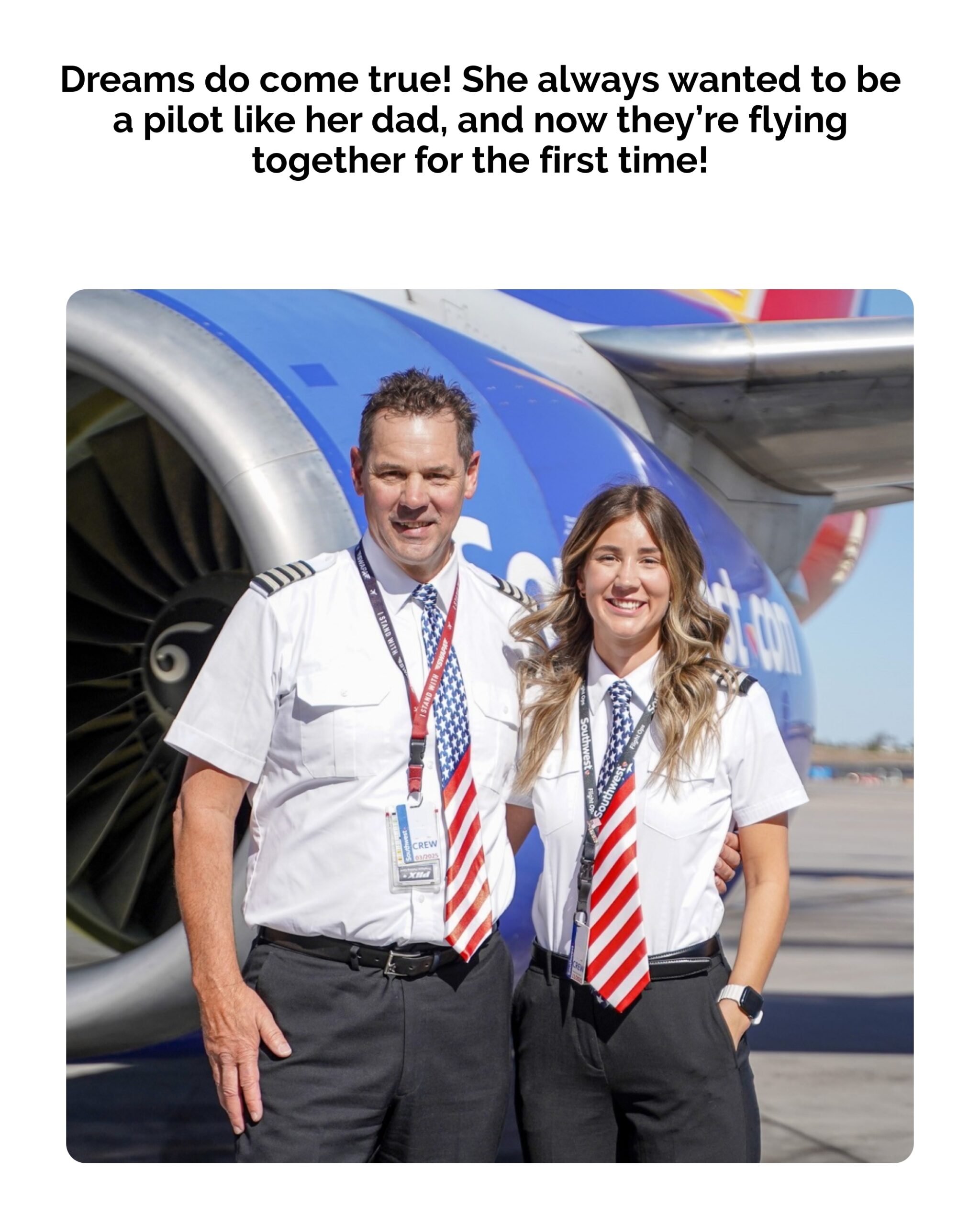Daughter Grew Up Wanting to Be a Pilot, Like Her Dad. Now They’re Celebrating Their First Flight Together!