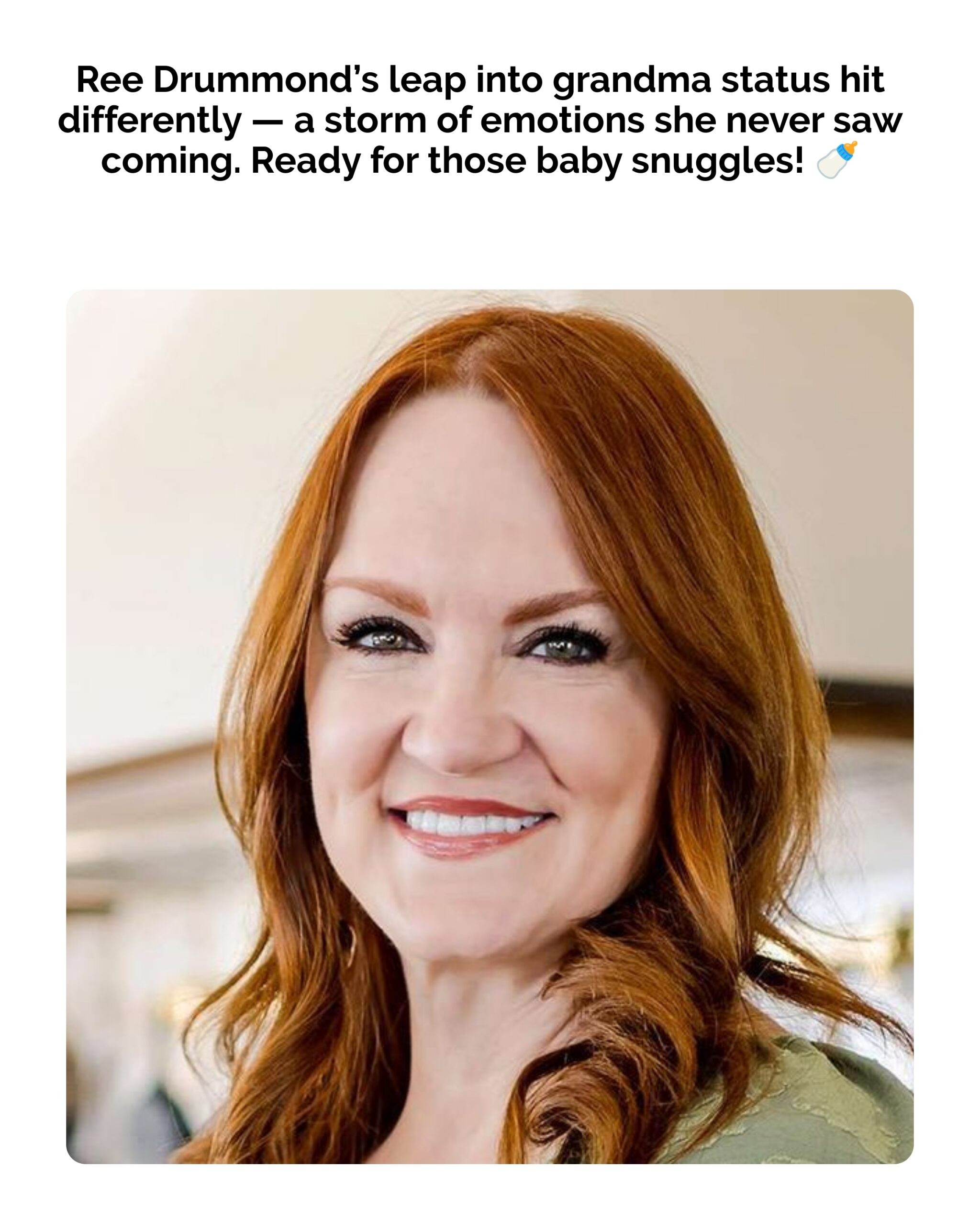Ree Drummond Says Finding Out She’s Going to Be a Grandma Felt ‘Totally Different Than I Thought It Would’