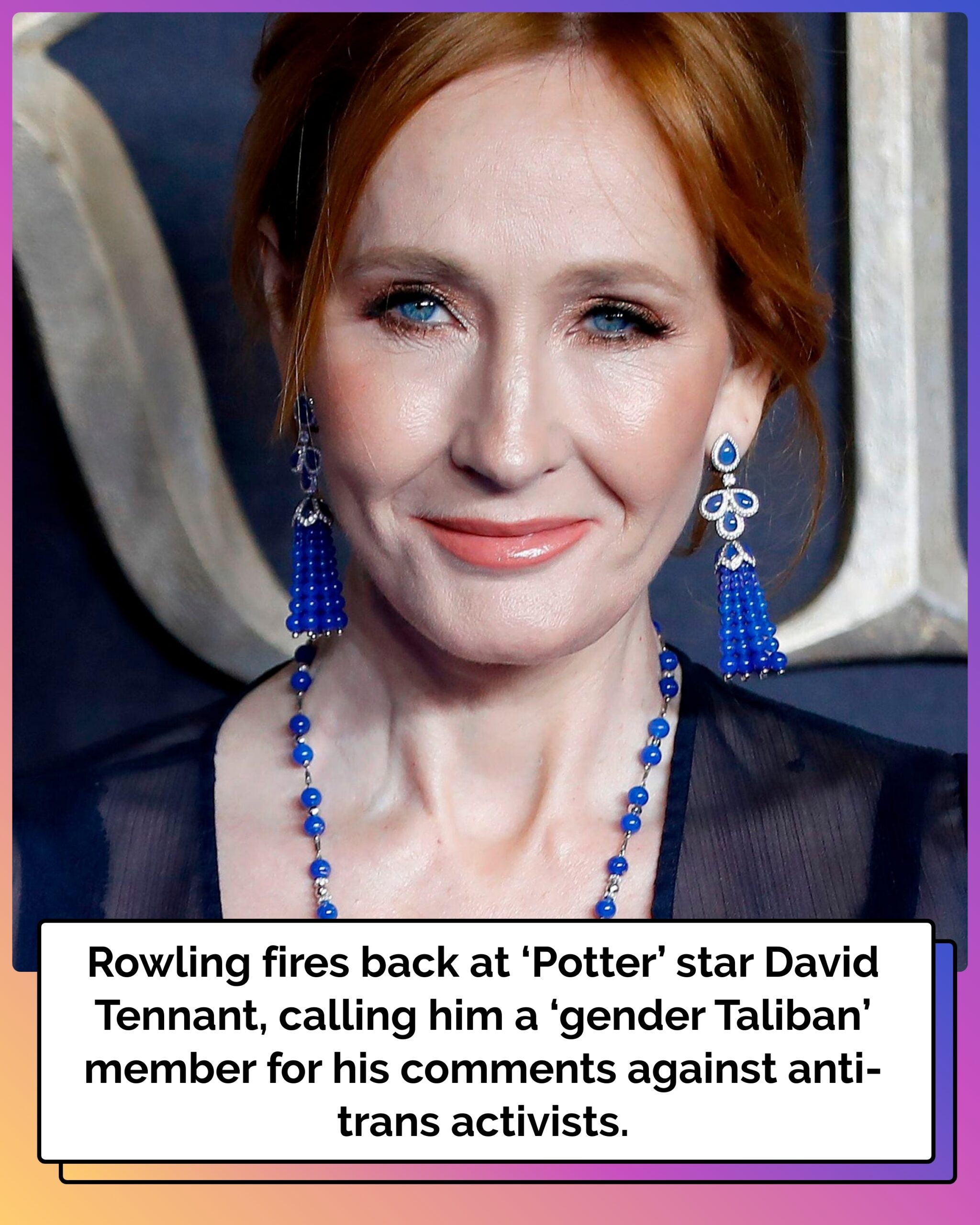 J.K. Rowling feuds with ‘Potter’ star David Tennant, calls him member of ‘gender Taliban’