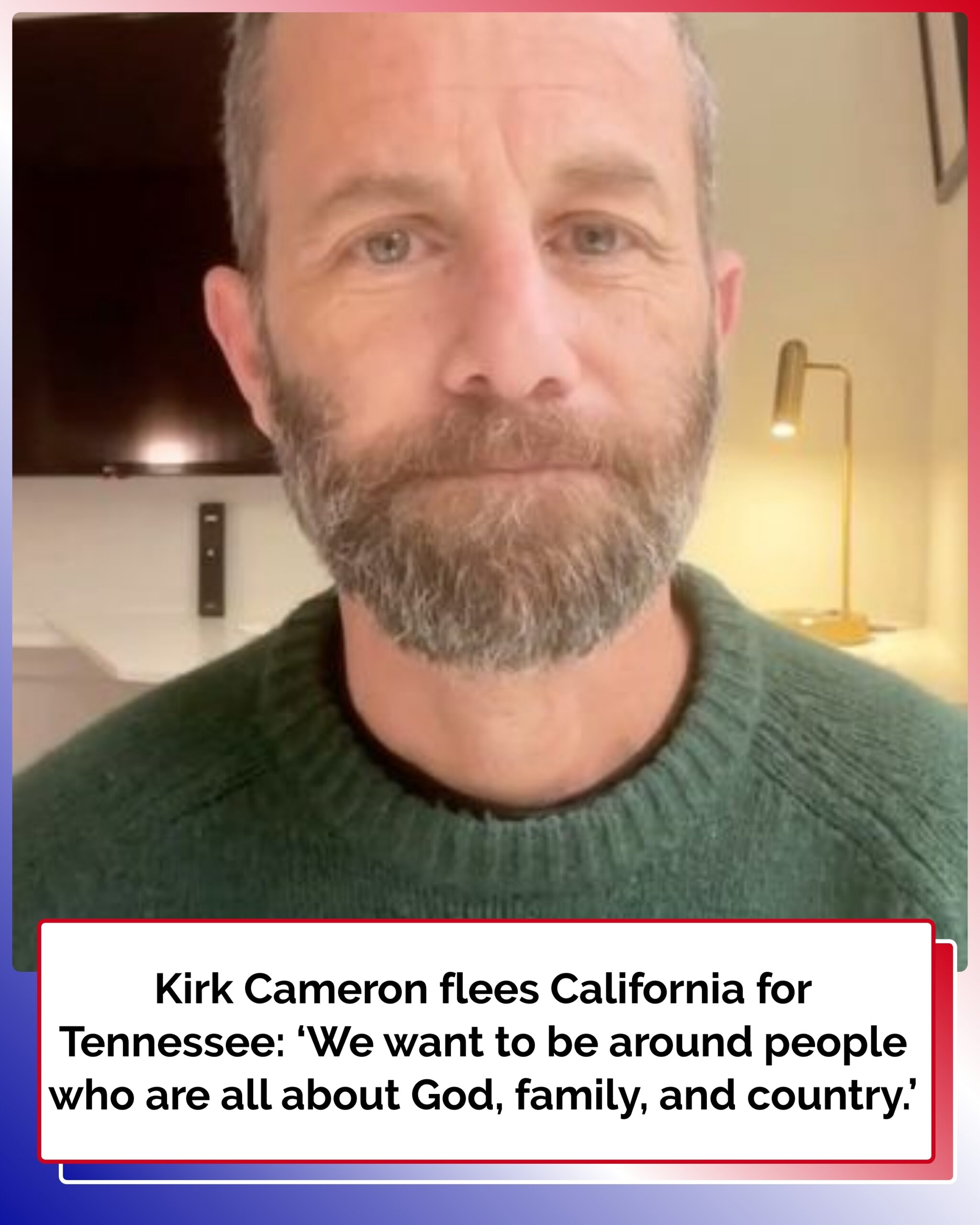 Kirk Cameron flees California for Tennessee: ‘We don’t feel safe anymore’