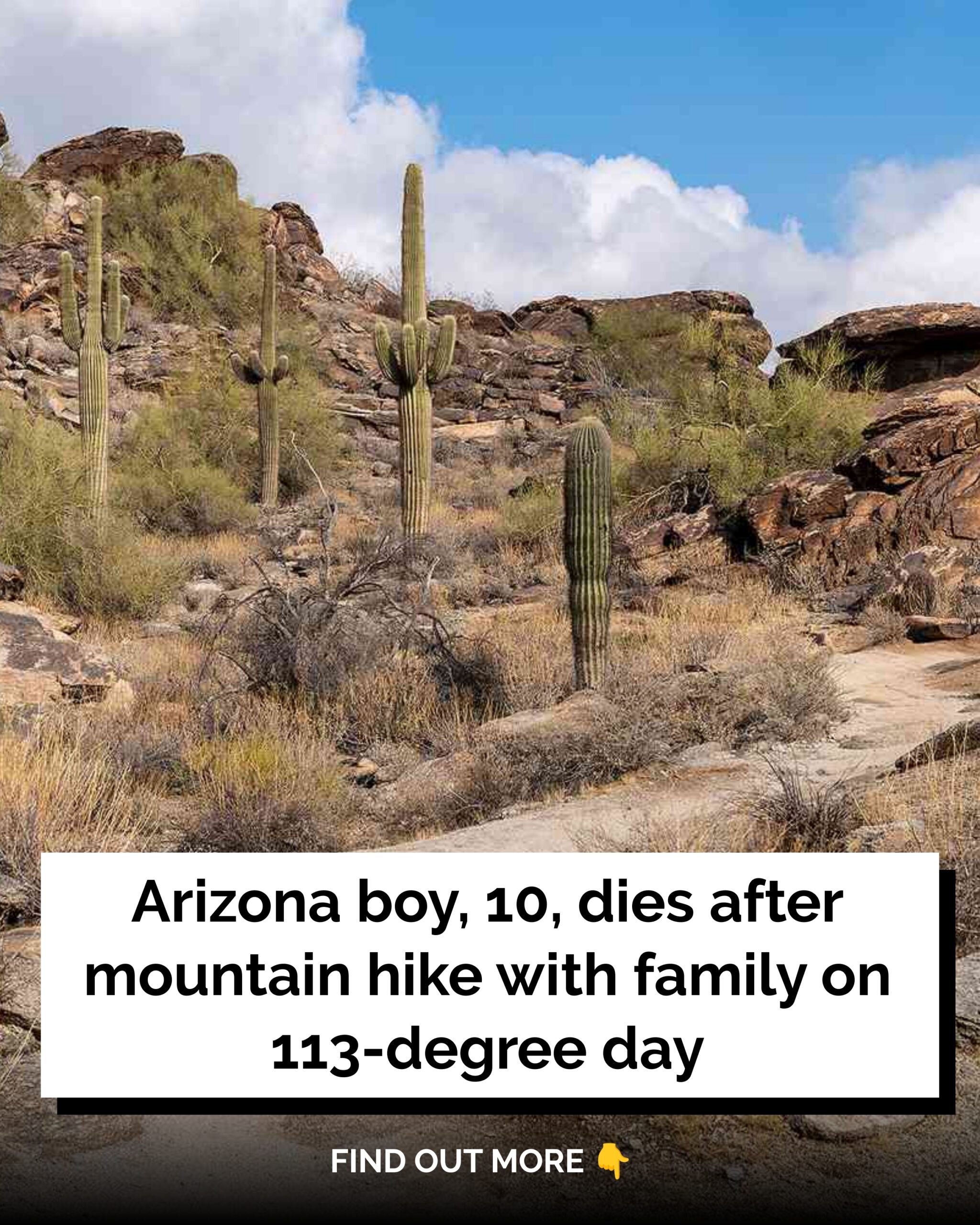 Arizona Boy, 10, Dies After Mountain Hike with Family on 113-Degree Day