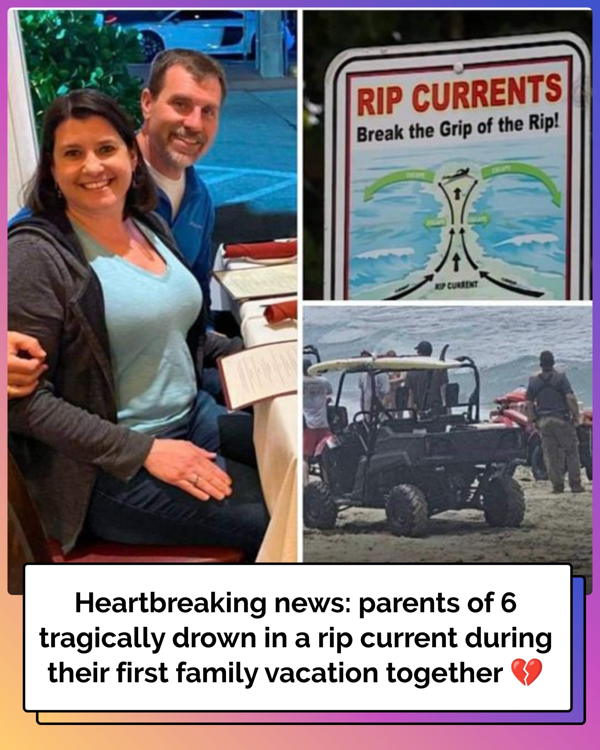 Parents of 6 Die in Rip Current While on First Family Vacation