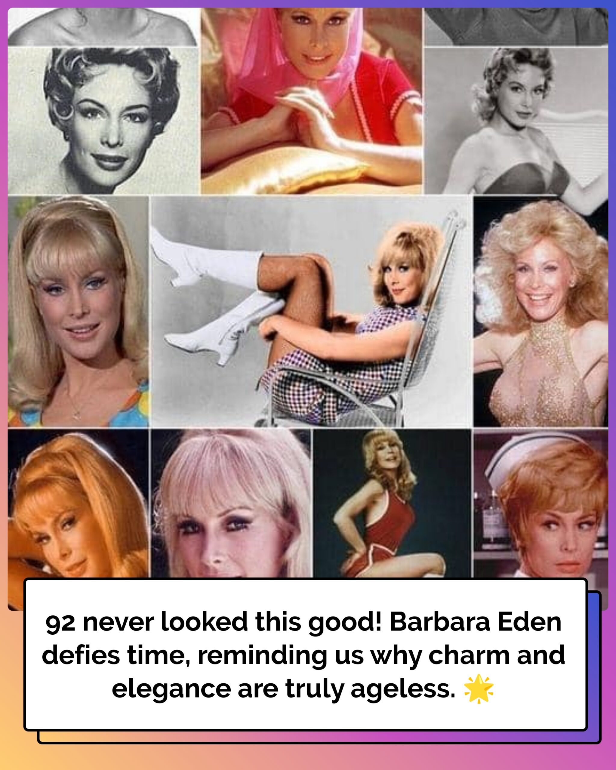 Barbara Eden: The Timeless Beauty of a Hollywood Icon