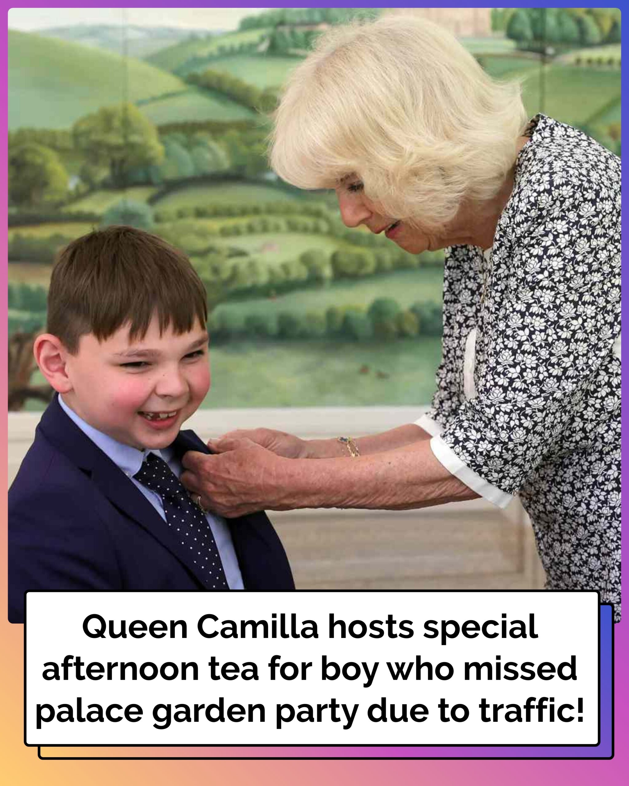 Queen Camilla Hosts Special Afternoon Tea for Boy Who Missed Palace Garden Party Due to Traffic
