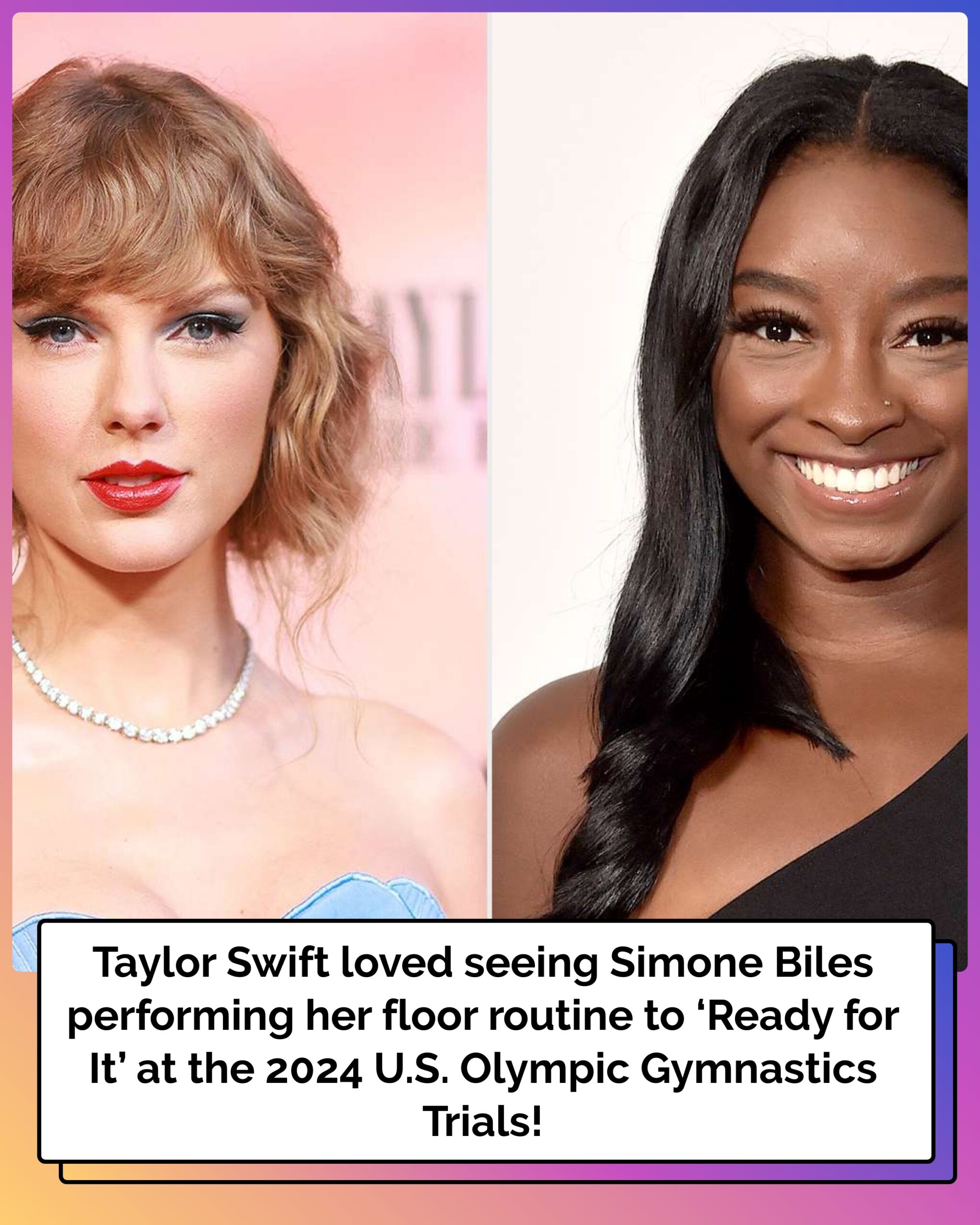 Taylor Swift Reacts to Simone Biles Using ‘…Ready for It’: ‘Watched This So Many Times and Still Unready’