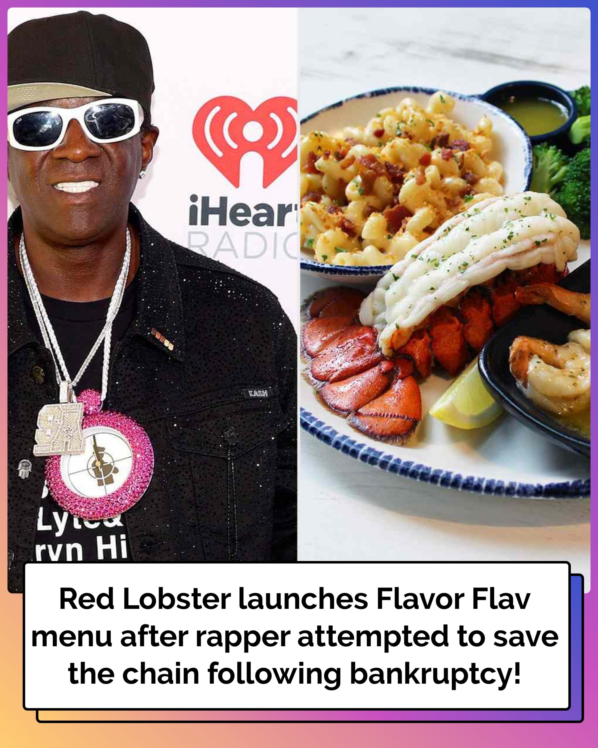 Red Lobster Launches Flavor Flav Menu After Rapper Attempted to Save the Chain Following Bankruptcy