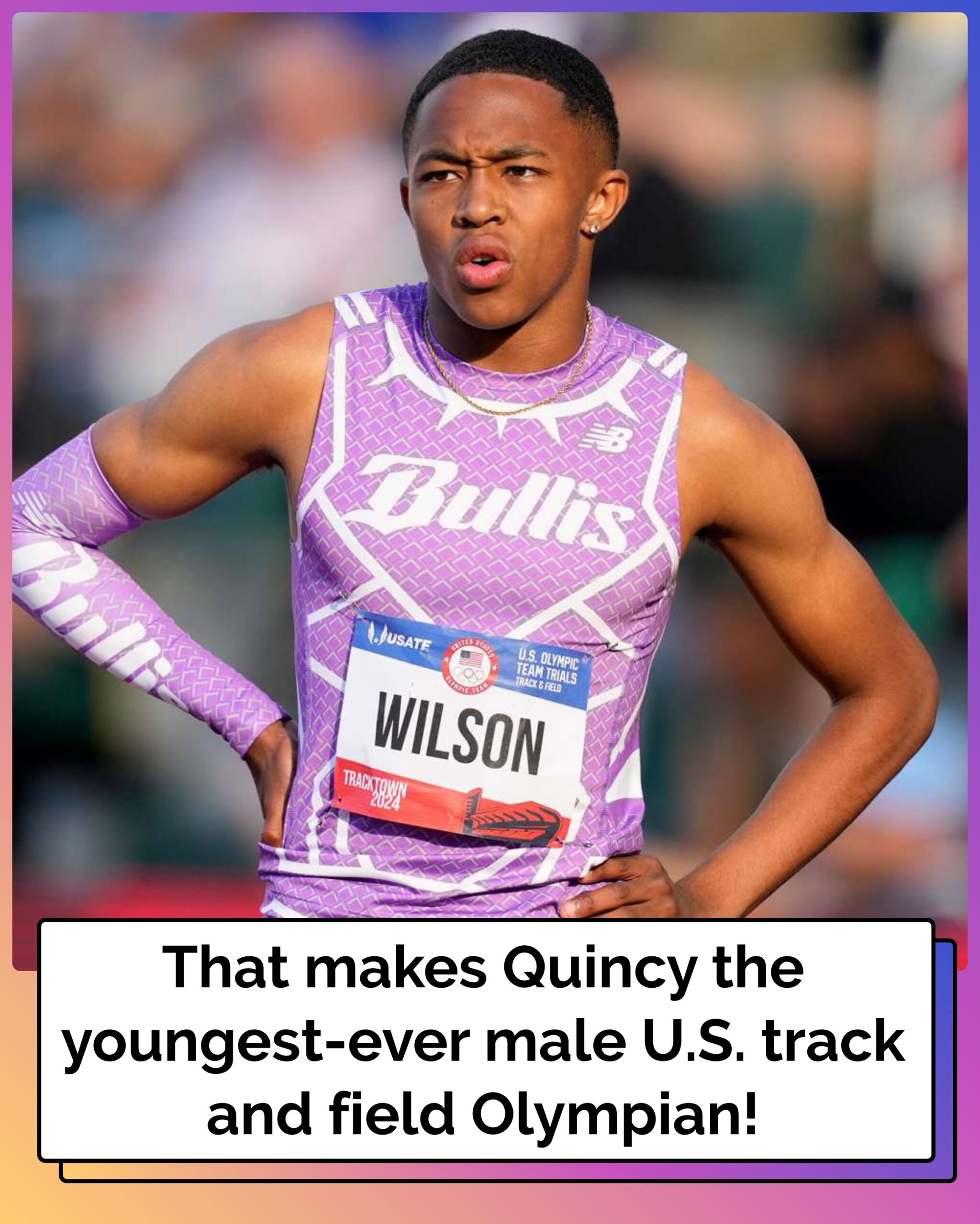 Quincy Wilson, 16, Becomes Youngest-Ever Male U.S. Track Olympian After Being Named to Relay Team